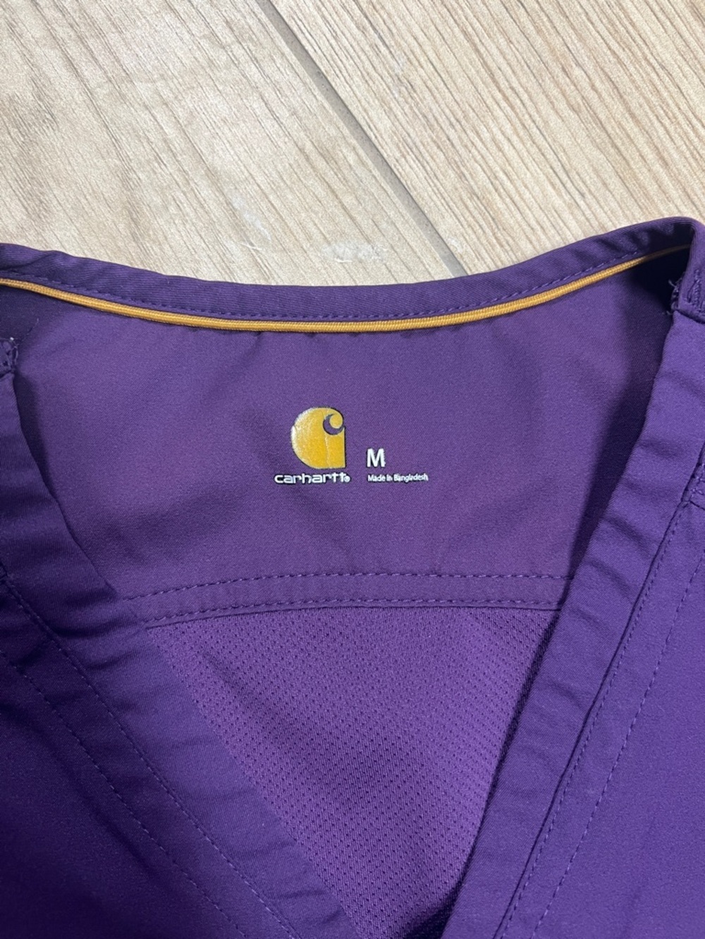 Carhartt Women's Purple V-Neck Short Sleeve Scrub Top - Picture 3 of 5